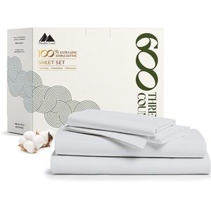 Full Size Sheet Set - 100% Cotton Sheets 4Pc Bed Sheets - Hotel Quality (Grey)